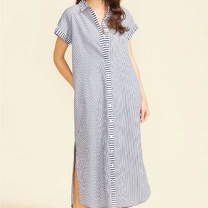 Sitano Navy Striped Shirt